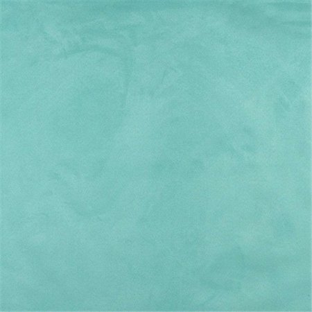 FINEFABRICS 54 in. Wide Aqua Green, Microsuede Upholstery Grade Fabric FI1200
